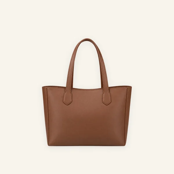 Tan leather tote