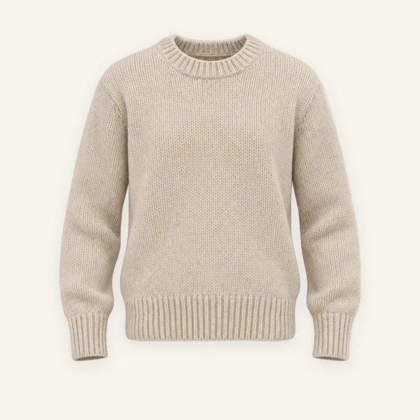 Oatmeal crewneck knit