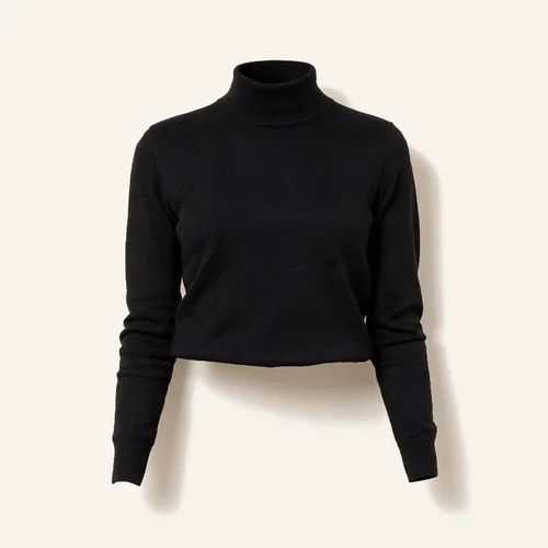 Prepared black knit